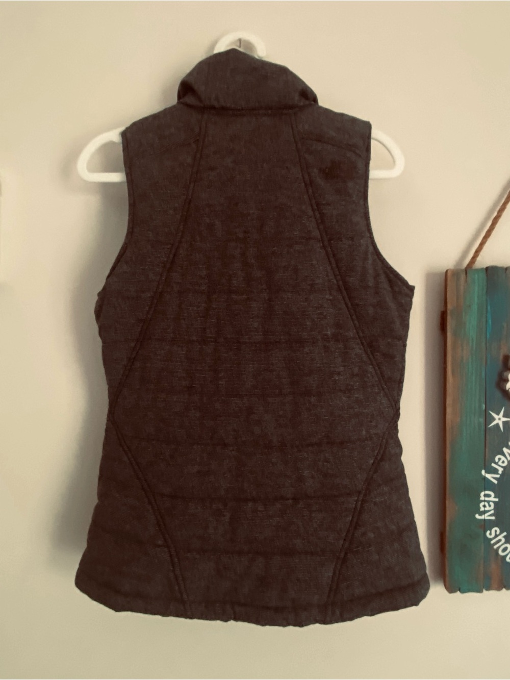 THE NORTH FACE PSEUDIO HEATHER GREY QUILTED VEST - Picture 9 of 16